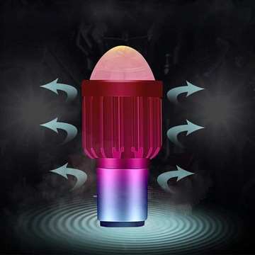 BA20D S2 Светодиодная лампа 35/35 Вт с линзой для мотоцикла 2400LM 6000K с радиатором