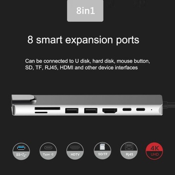 ДОК-СТАНЦИЯ USB 3.0/3.1 HDMI PD ETHERNET SD 4K