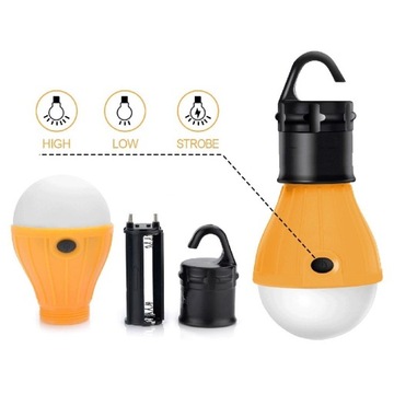 Красный светодиодный походный фонарь