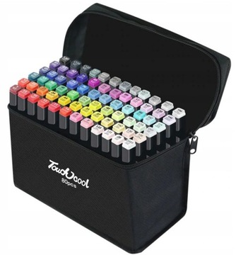 АЛКОГОЛЬНЫЕ МАРКЕРЫ 80 ШТ. TRIPS TRIPS МАРКЕРЫ ДВУХСТОРОННИЕ + СУМКА