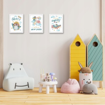 НАБОР ИЗ 3-Х ПОСТЕРОВ А3 С КАРТИНАМИ ДЛЯ ДЕТСКОЙ КОМНАТЫ