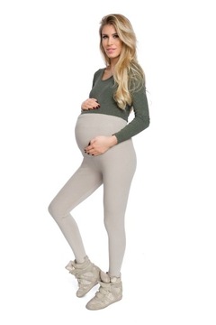 Legginsy CIĄŻOWE jesienno-zimowe bawełniane 2XL/44