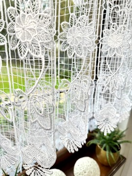 Ревность Gipiura Белая занавес для кухни для размера 40 высот