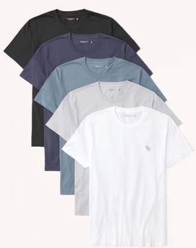 Abercrombie&Fitch SIGNATURE ICON TEE 5 - PACK r.M