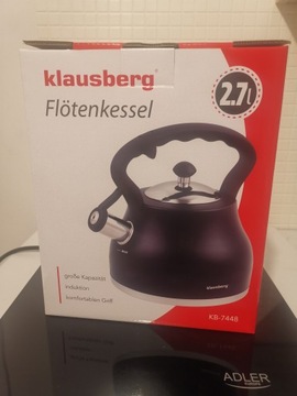 Чайник Klausberg 2,7л KB-7448 черный ТОЛСТОЕ ДНО!!