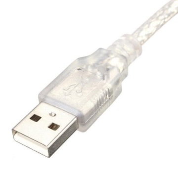 Прозрачный белый USB -кабель 1394 для камеры
