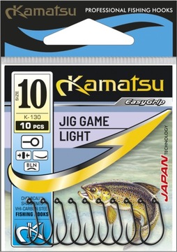 Haczyki z zadziorem Kamatsu Worm Jig 10 szt.