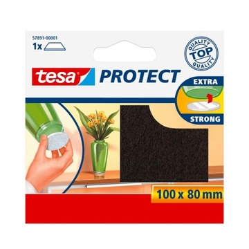 PODKŁADKA FILCOWA 100MM:80MM, BRĄZOWA, 1SZT.