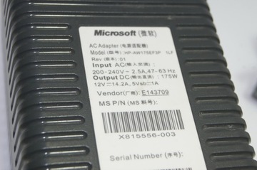 Оригинальный блок питания Microsoft XBOX 360 12 В/175 Вт