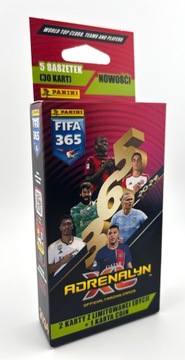 FIFA 365 2024 Panini в блистере 5 пакетиков 2 карты Монеты ограниченного выпуска 150