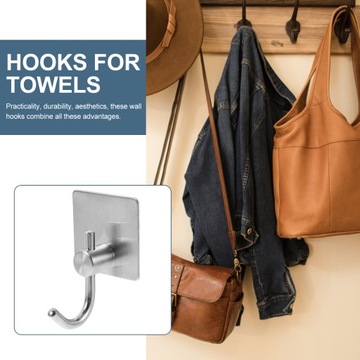 4 шт. КРЮЧКИ ДЛЯ КЛЕЯЩИХСЯ КРЮЧКОВ ДЛЯ ПОЛОТЕНЦЕВ