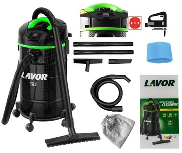 ODKURZACZ WARSZTATOWY 30 CF EM LAVOR Z GNIAZDEM 1400 W MAX