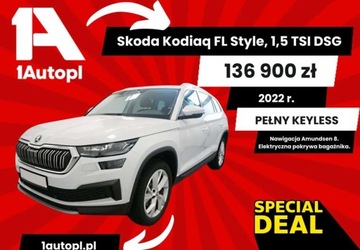 Skoda Kodiaq I SUV Facelifting 1.5 TSI 150KM 2022 Skoda Kodiaq Skoda Kodiaq 1.5 TSI ACT 4x2 Style DSG 1.5 Benzyna 150KM