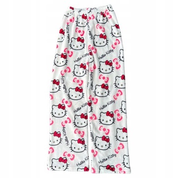 SPODNIE OD PIŻAMY HELLO KITTY MIĘKKIE I WYGODNE
