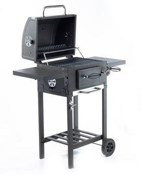 Riwall САДОВЫЙ УГОЛЬНЫЙ ГРИЛЬ С КРЫШКОЙ ЗЕПЕЛЬНИЦЫ + ТЕРМОМЕТР