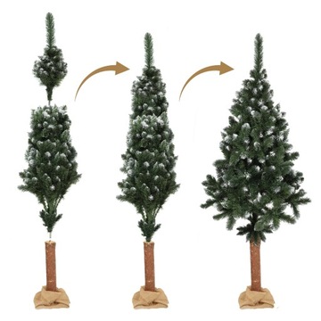 РОЖДЕСТВЕНСКАЯ ЕЛКА ИСКУССТВЕННЫЙ АЛМАЗ НА СТВОЛЕ, 220 СМ, СОСНА