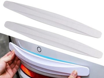 2x OCHRONNA LISTWA GUMOWA NAKŁADKA NA ZDERZAK ODBÓJ Odbojnik Dokładka Auta