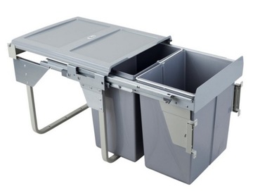 Kosz segregator śmieci do 45cm 2 kosze CLG-606M-2