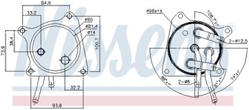 NISSENS 91119 CHLADIČ OLEJE AUTOMATICKÁ ŘÍZENÍ