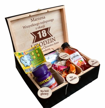 КОРОБКА НЕОБХОДИМЫЙ ПОДАРОК ​​НА 18 30 40 50 ДНЕЙ РОЖДЕНИЯ