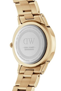 Klasyczny złoty zegarek damski na bransolecie Daniel Wellington 28mm