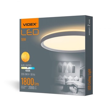 Plafon LED oprawa sufitowa biała okrągła 18W 4000K 1800lm