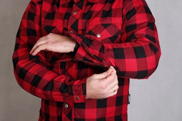 МОТОЦИКЛОВАЯ ФУТБОЛКА с КЕВЛАРОМ красный красный черный