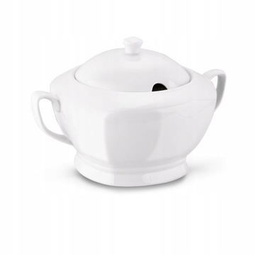 БУЛОН СУП Ваза белая супница для борща 2,5л ПОСУДА Tadar