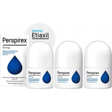 Antyperspirant PERSPIREX Etiaxil Strong Roll-on ochrona przed potem 3x