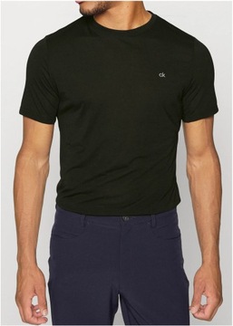 Calvin Klein - Czarny Męski T-shirt Przewiewny Lekki _ Golf Series _ M
