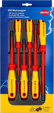 Knipex Zestaw wkrętaków VDE do śrub z rowkiem / Phillips karta 00 20 12 V02