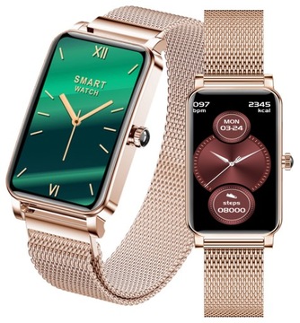 ZEGAREK DAMSKI SMARTBAND SMARTWATCH KROKOMIERZ PULSOMETR WIADOMOŚCI POLSKI
