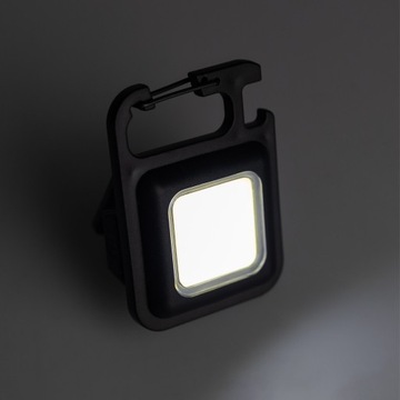 MOCNA MINI LATARKA LED KIESZONKOWA + BRELOK MAGNES OTWIERACZ UCHWYT NÓŻKA