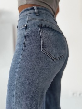Szwedy spodnie damskie DENIM EDITION GOODIES elastyczne szeroka nogawka