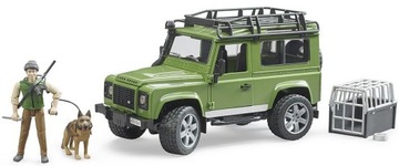 BRUDER 002587 LAND ROVER DEFENDER + ОХРАННИК + СОБАКА