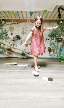 ДЕРЕВЯННЫЕ БАЛАНСНЫЕ КАМНИ ДЛЯ УПРАЖНЕНИЙ НА БАЛАНС ПРИКЛЮЧЕНИЯ 8 ШТ.