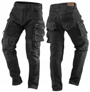 NEO Spodnie robocze DENIM, czarne 81-236-L