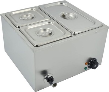 BEMAR Z POJEMNIKAMI 3szt PODGRZEWACZ 1500W