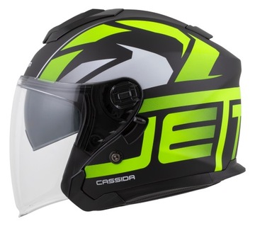 Мотоциклетный шлем Cassida Jet-Tech RoTo L, противозапотевающее стекло, место для переговорного устройства