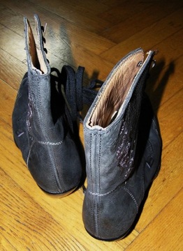 ЗВЕЗДЫ И ПОЛОСКИ Western ROSSIE КОВБОЙСКИЕ БОТИНКИ Кожаные ЛЕДИ 38 ИДЕАЛЬНЫЕ