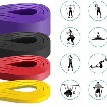 POWER BANDS ЭНЕРГИИ ДЛЯ ТРЕНИРОВОК С СОПРОТИВЛЕНИЕМ – НАБОР ИЗ 4 ШТ.