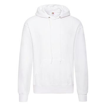 FRUIT BLUZA MĘSKA KANGURKA Z KAPTUREM WHITE S