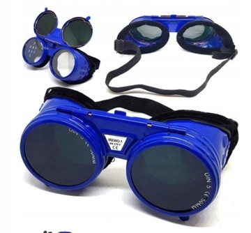 GOGLE SPAWALNICZE OKULARY REGULOWANE DIN 5