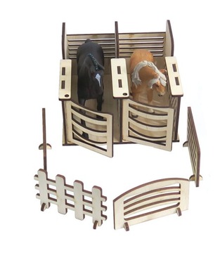 СТАБИЛЬНАЯ ДВОЙНАЯ КОРОБКА ДЛЯ ФИГУРОК ЛОШАДЕЙ KQ62