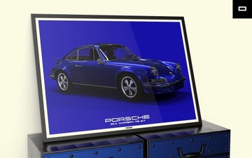Премиум-постер Porsche 911 RS 2.7 Singer 964 B1