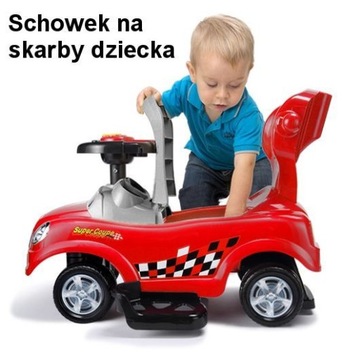 RIDE ON ДЛЯ ДЕТЕЙ PUSH CAR 3в1 СИГНАЛ С МЕЛОДИЯМИ РУЧКА ДЛЯ ВОЖДЕНИЯ
