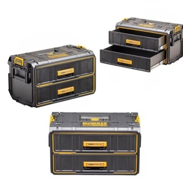 SKRZYNIA NARZĘDZIOWA DEWALT TOUGH SYSTEM2,0 Z 2 SZUFLADADAMI DWST83529-1