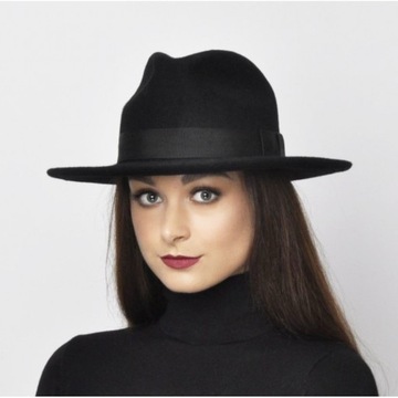 Kapelusz damski fedora SHELTON rozmiar 55