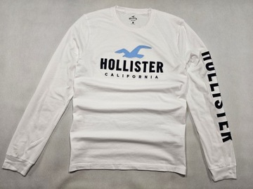 HOLLISTER bluzka biała big log M