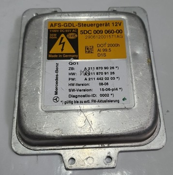 MERCEDES E W211 FACELIFT MĚNIČ SVĚTLA XENON A2118709026 A2118709126 OE